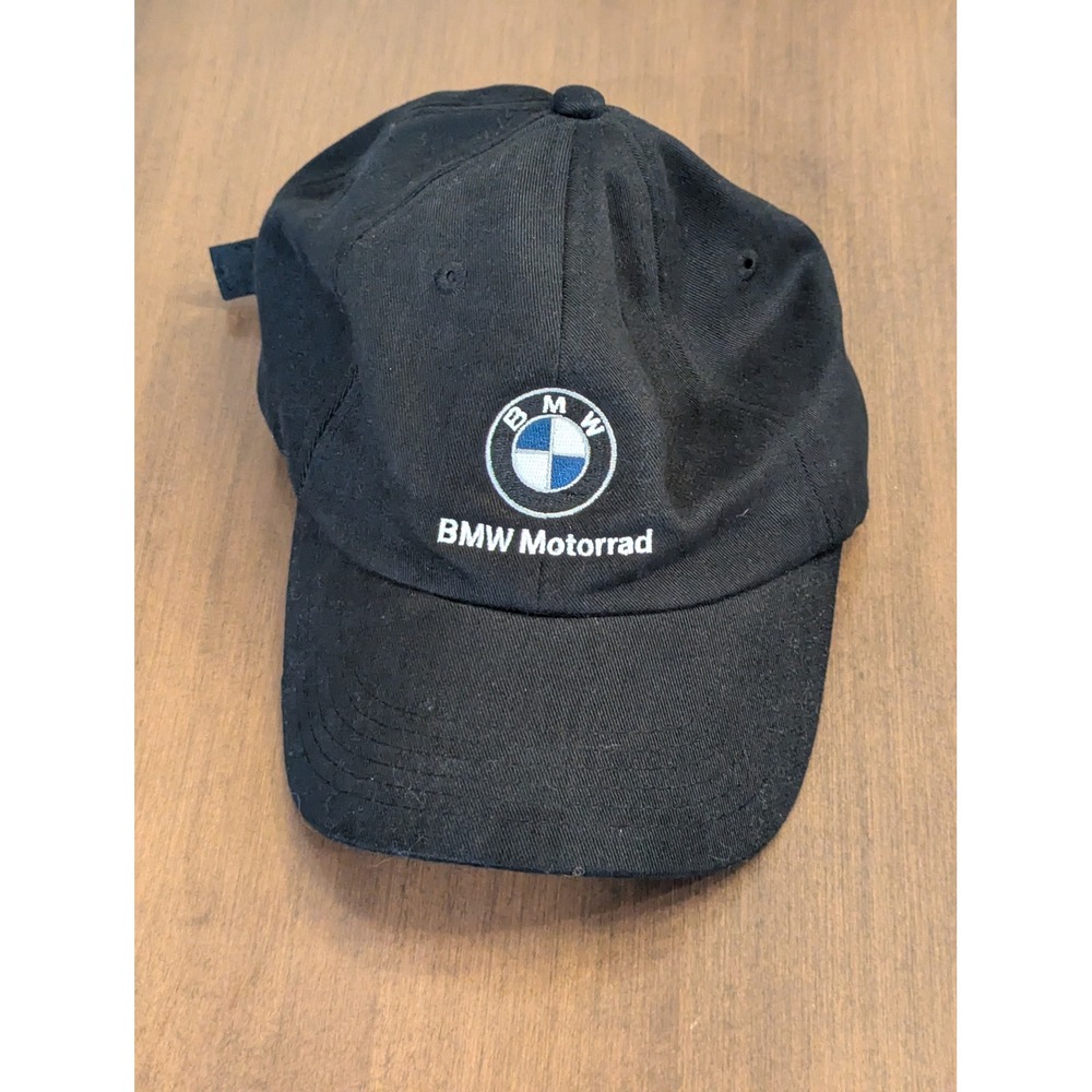 BMW Motorrad Black Adjustable Baseball Cap Hat Logo Embroidered Motorcycle